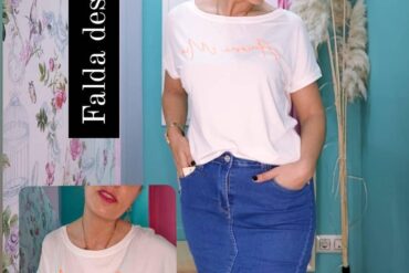 Falda denim ajustada