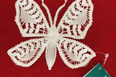 Fugura Decorativa De Encaje De Camraiñas Con Forma De Mariposa