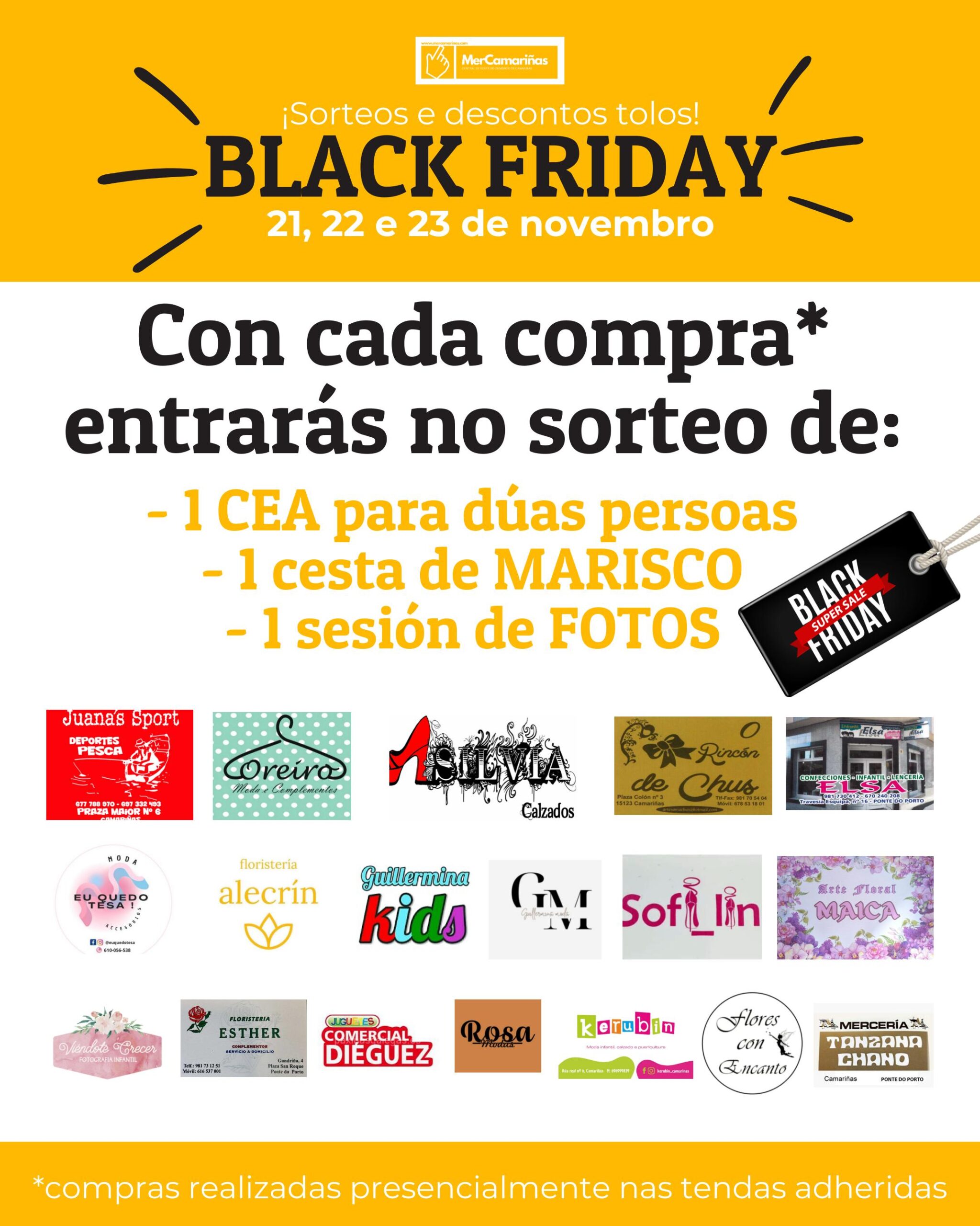 Cartel Black Friday En Camariñas 2024